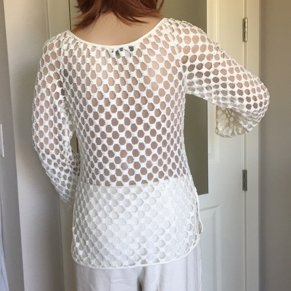 Trina Turk Bell Sleeve Top/Suit Cover Up Med - Picture 4 of 8